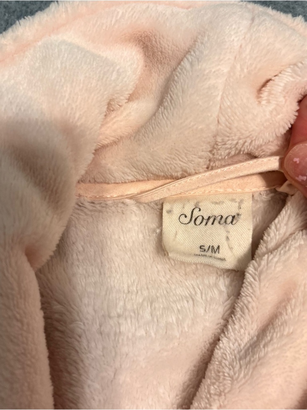 Peach Plush Robe - Picture 2 of 2